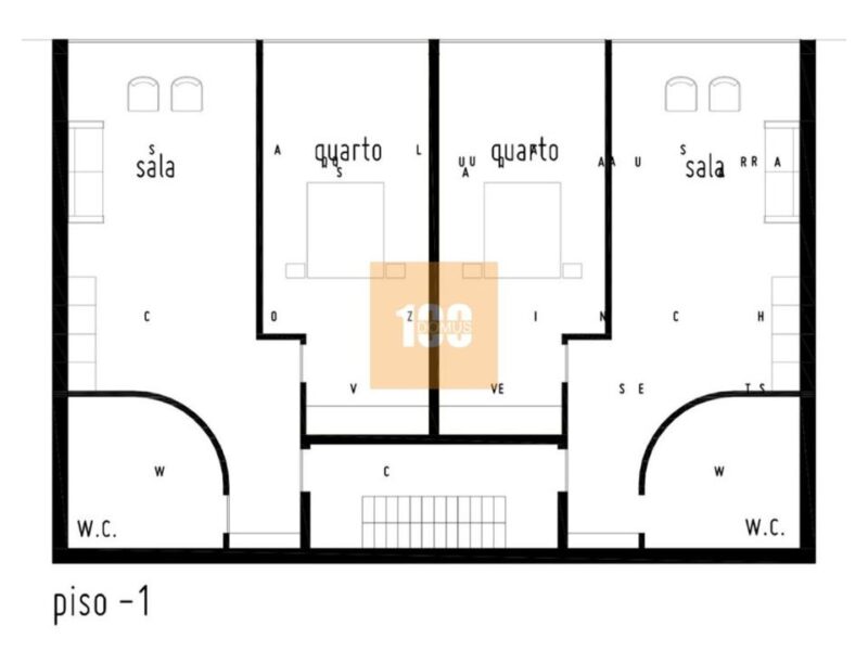 4 Casas C/ Projeto P/ Apartamentos