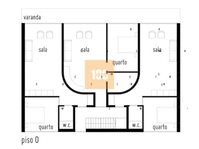 4 Casas C/ Projeto P/ Apartamentos