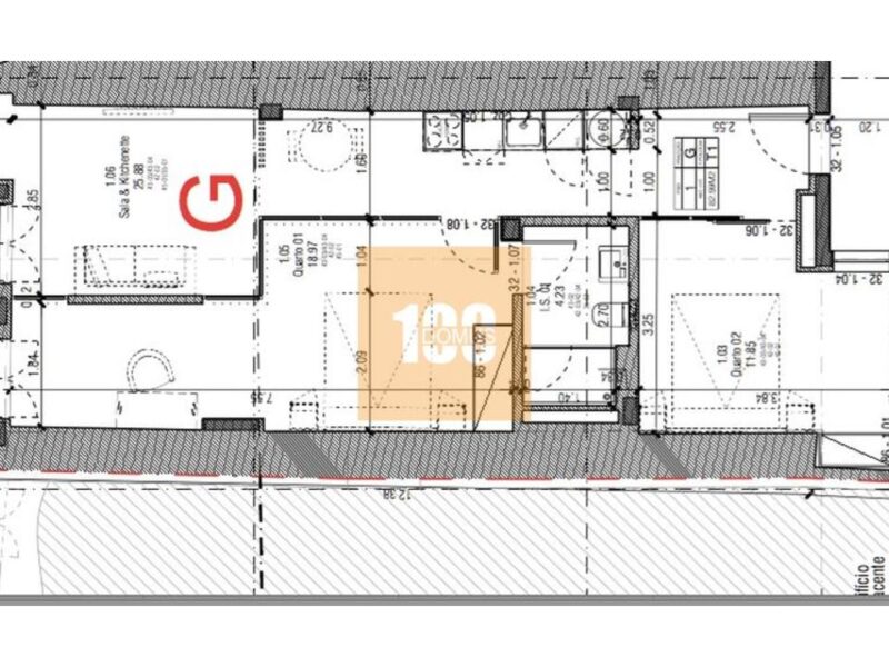 T1+1 com varanda - Palácio Marquesa