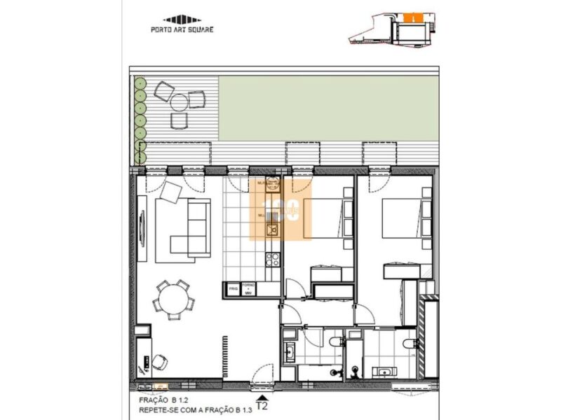 T2 novo terraço - Porto Art Square