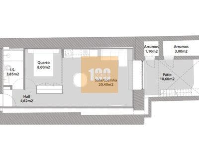 T0 pátio - Mártires da Liberdade